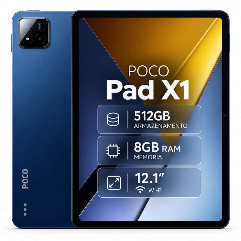 Tablet Xiaomi POCO Pad X1 512GB, 8GB RAM, WiFi, Tela 12,1